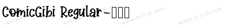 ComicGibi Regular字体转换